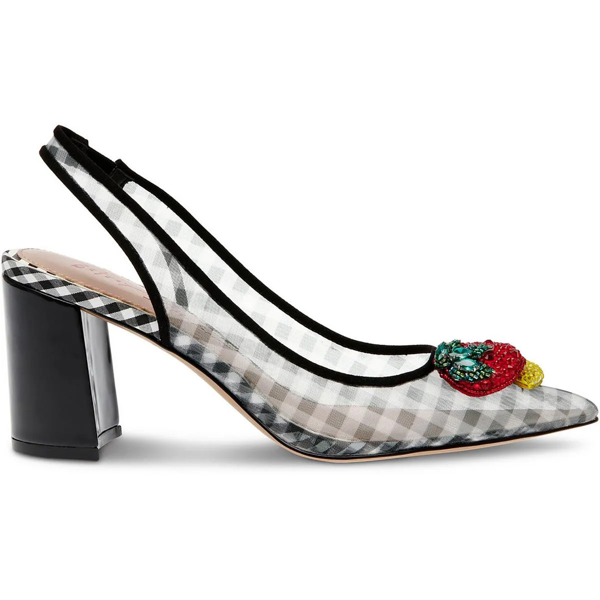 Laney Womens Pointed Toe Block Heel Slingback Sandals