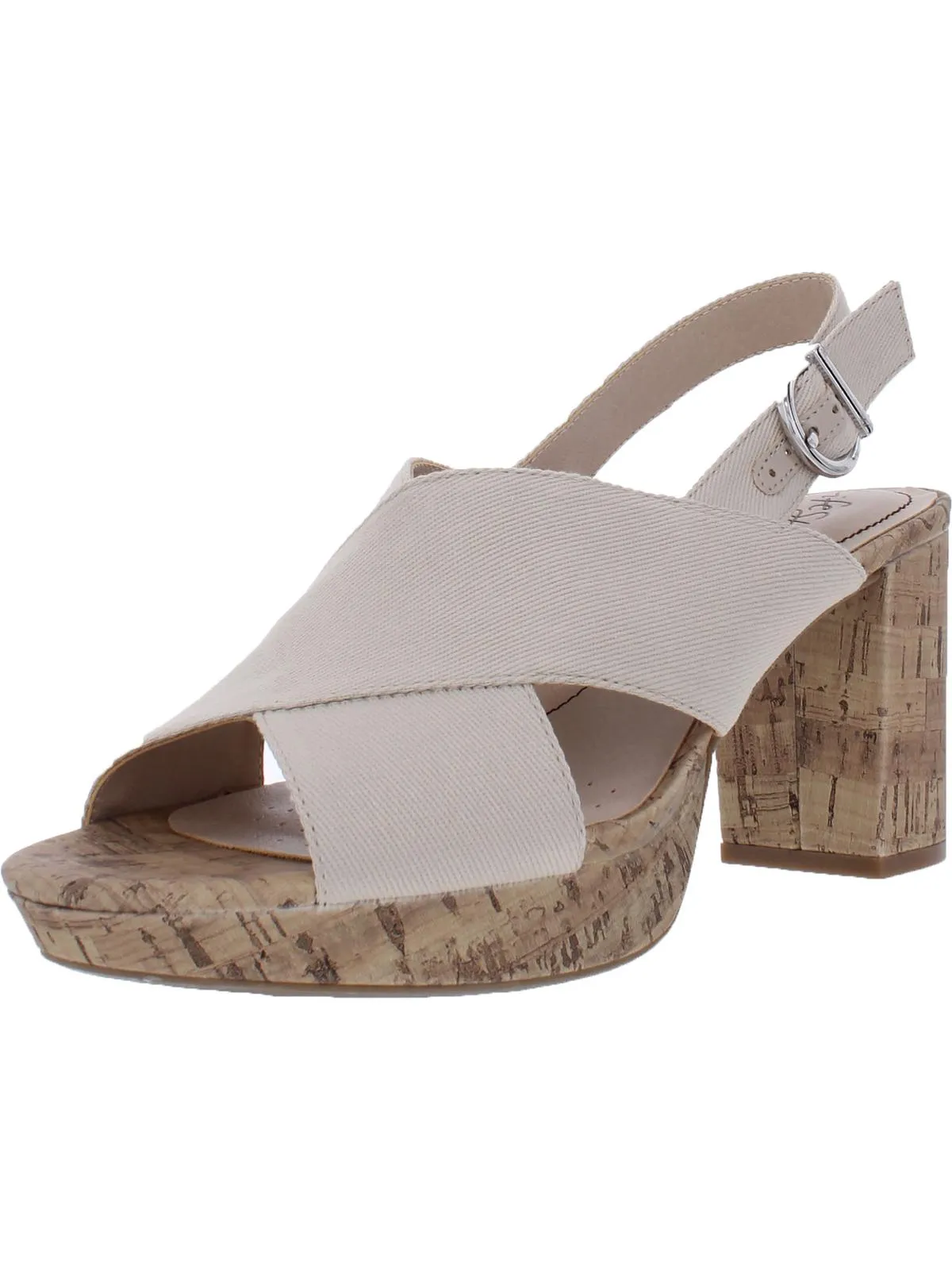 Lara Womens Padded Insole Canvas Platform Sandals