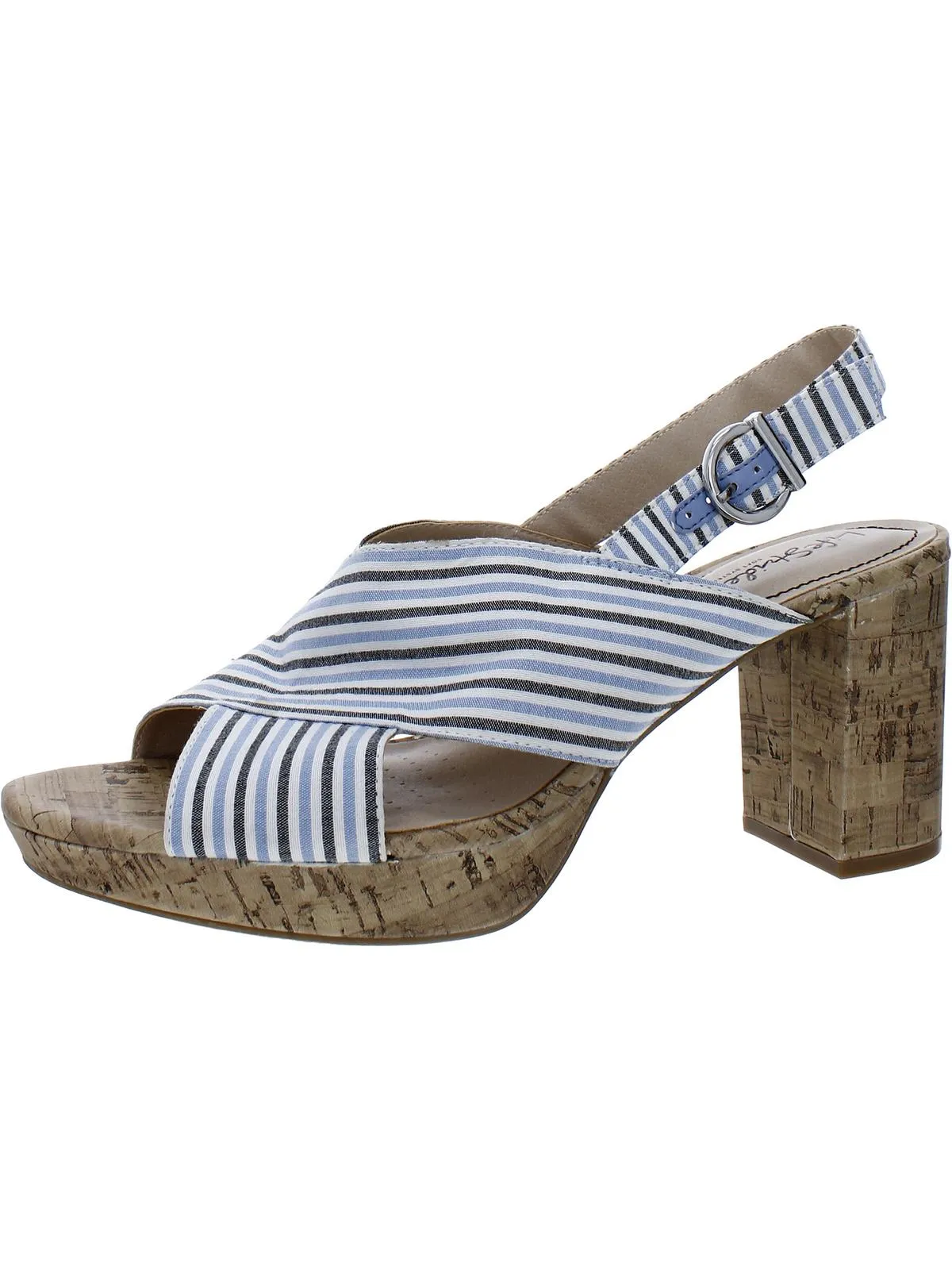 Lara Womens Padded Insole Canvas Platform Sandals