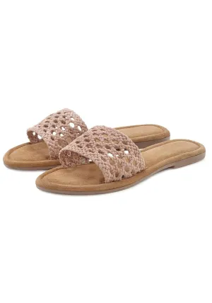 LASCANA Women's Braided Mules