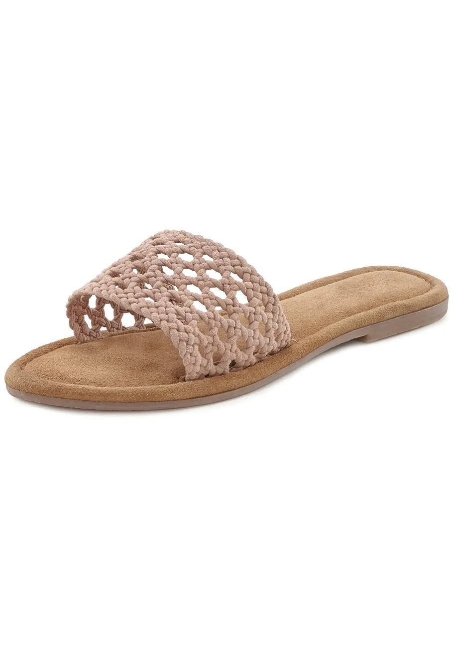 LASCANA Women's Braided Mules