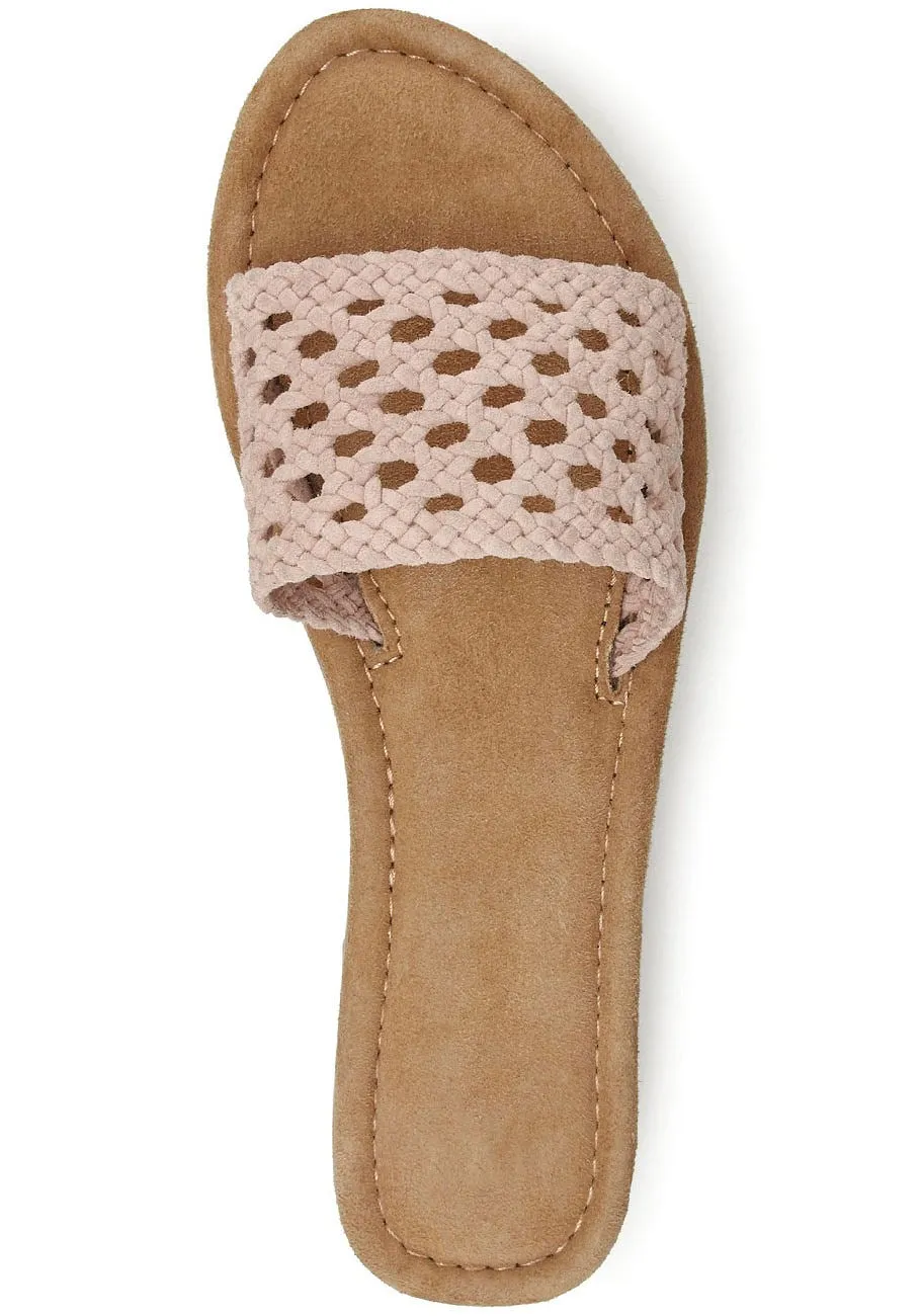 LASCANA Women's Braided Mules
