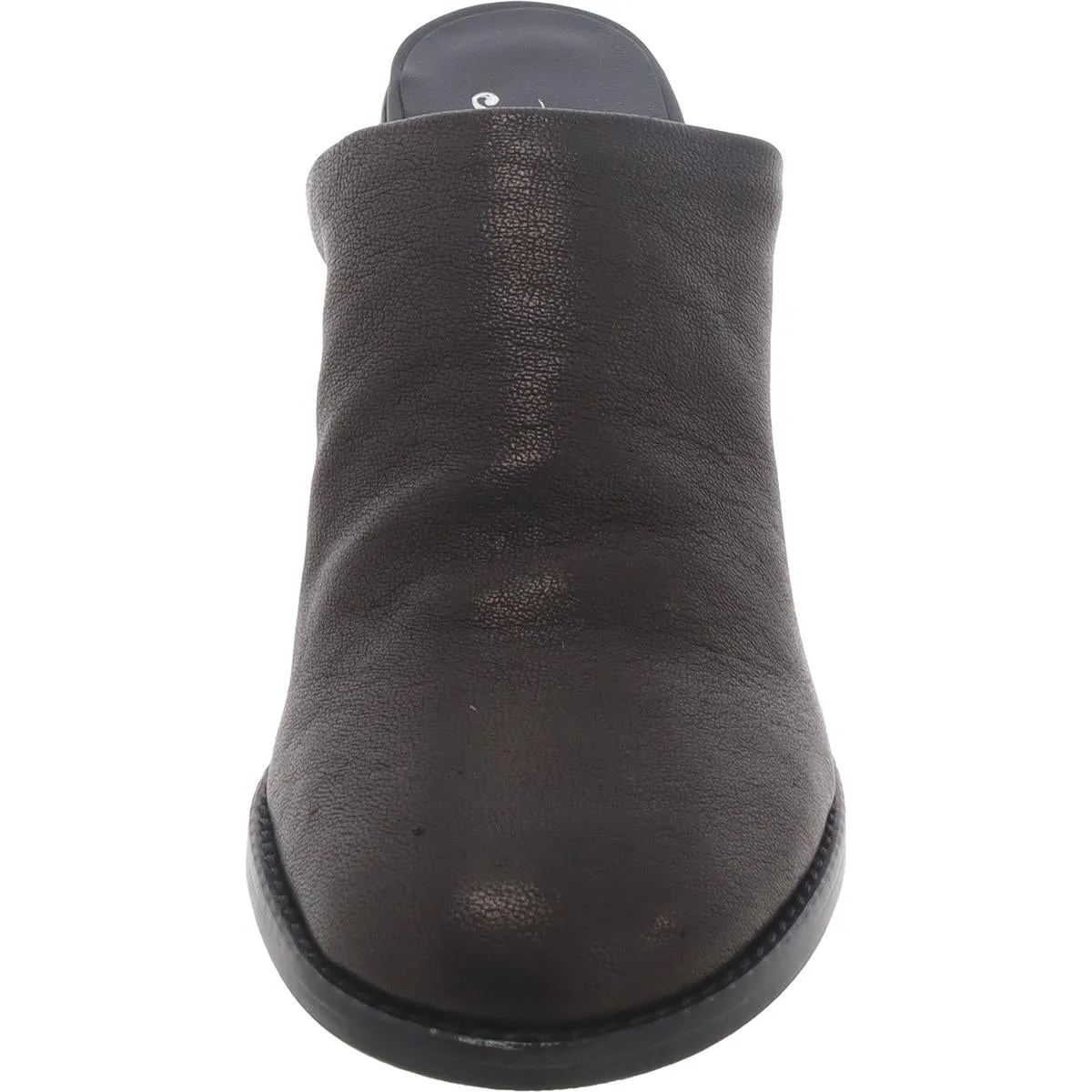 LEILA Womens Leather Slip On Mules