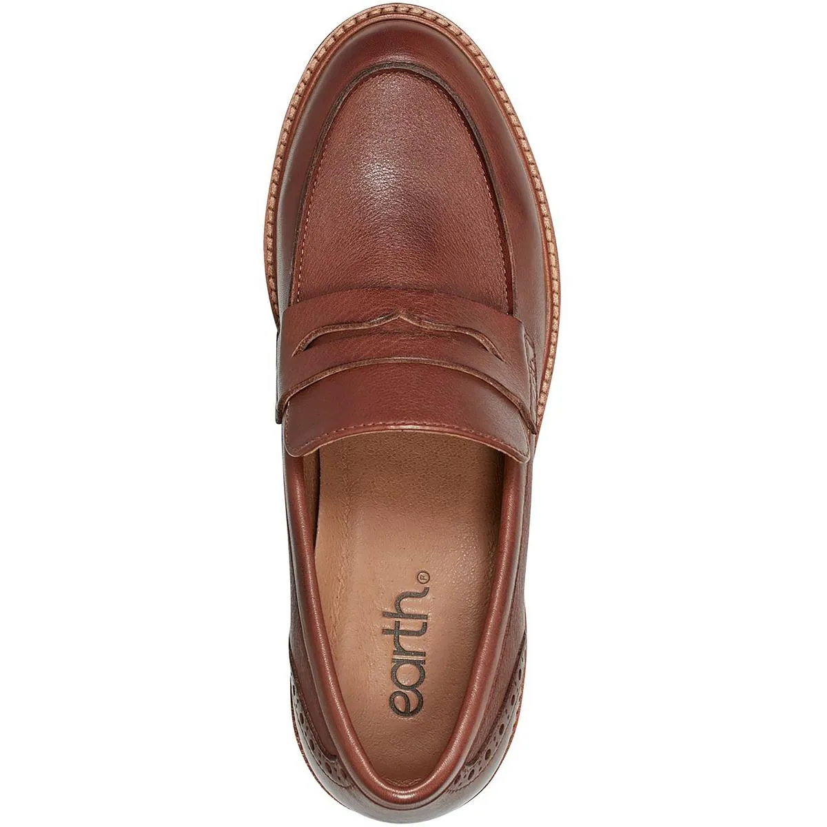 Lindy Womens Solid Leather Loafers