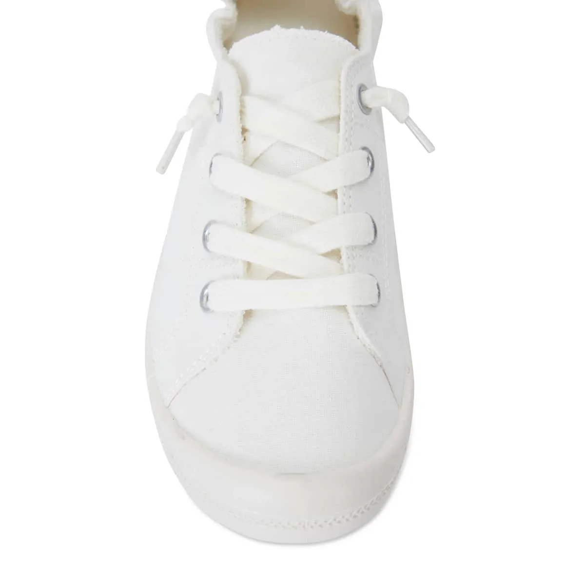 Link Sneaker in White Fabric