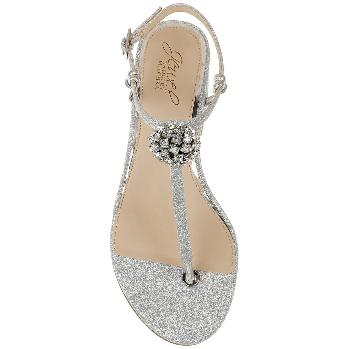 Lizette Womens Glitter Ankle Strap Heels