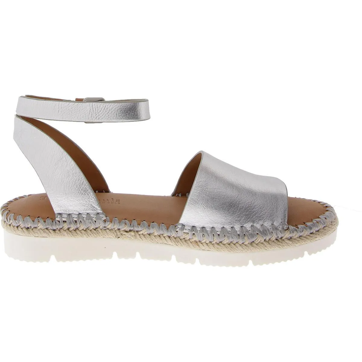 Lucille Womens Buckle Leather Slingback Sandals