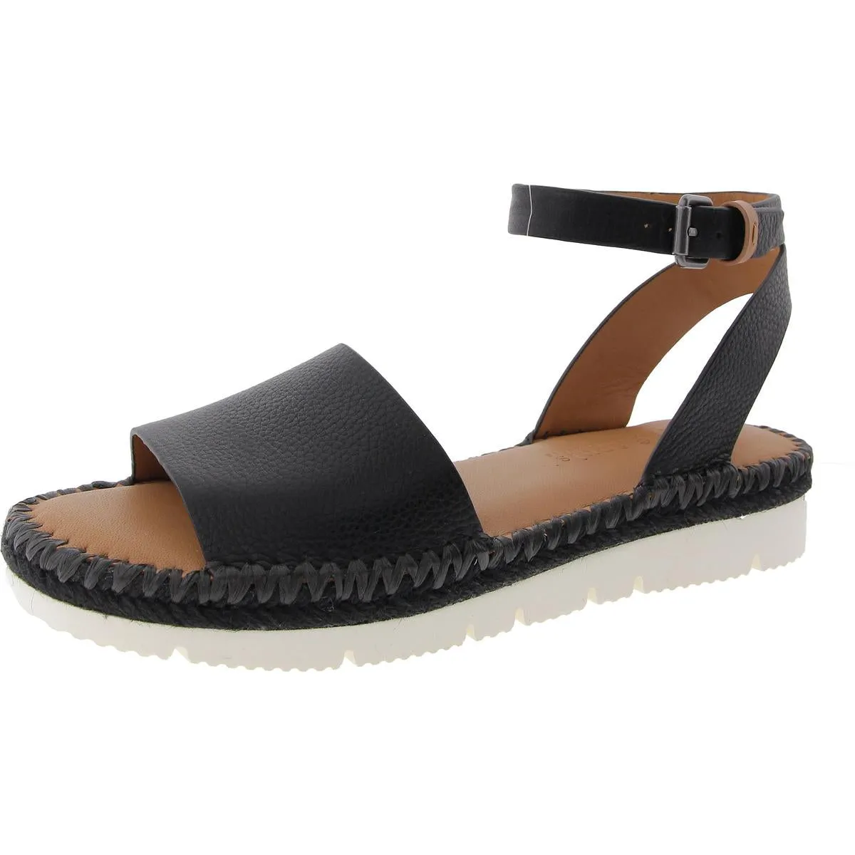 Lucille Womens Buckle Leather Slingback Sandals