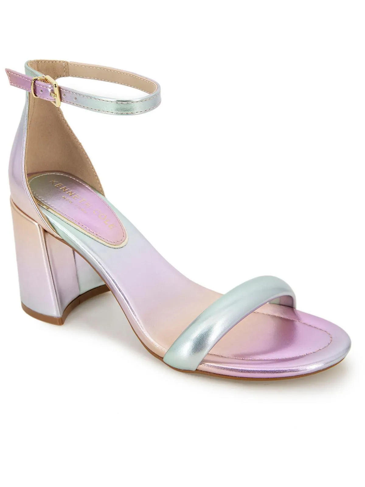 Luisa Womens Faux Leather Open Toe Pumps