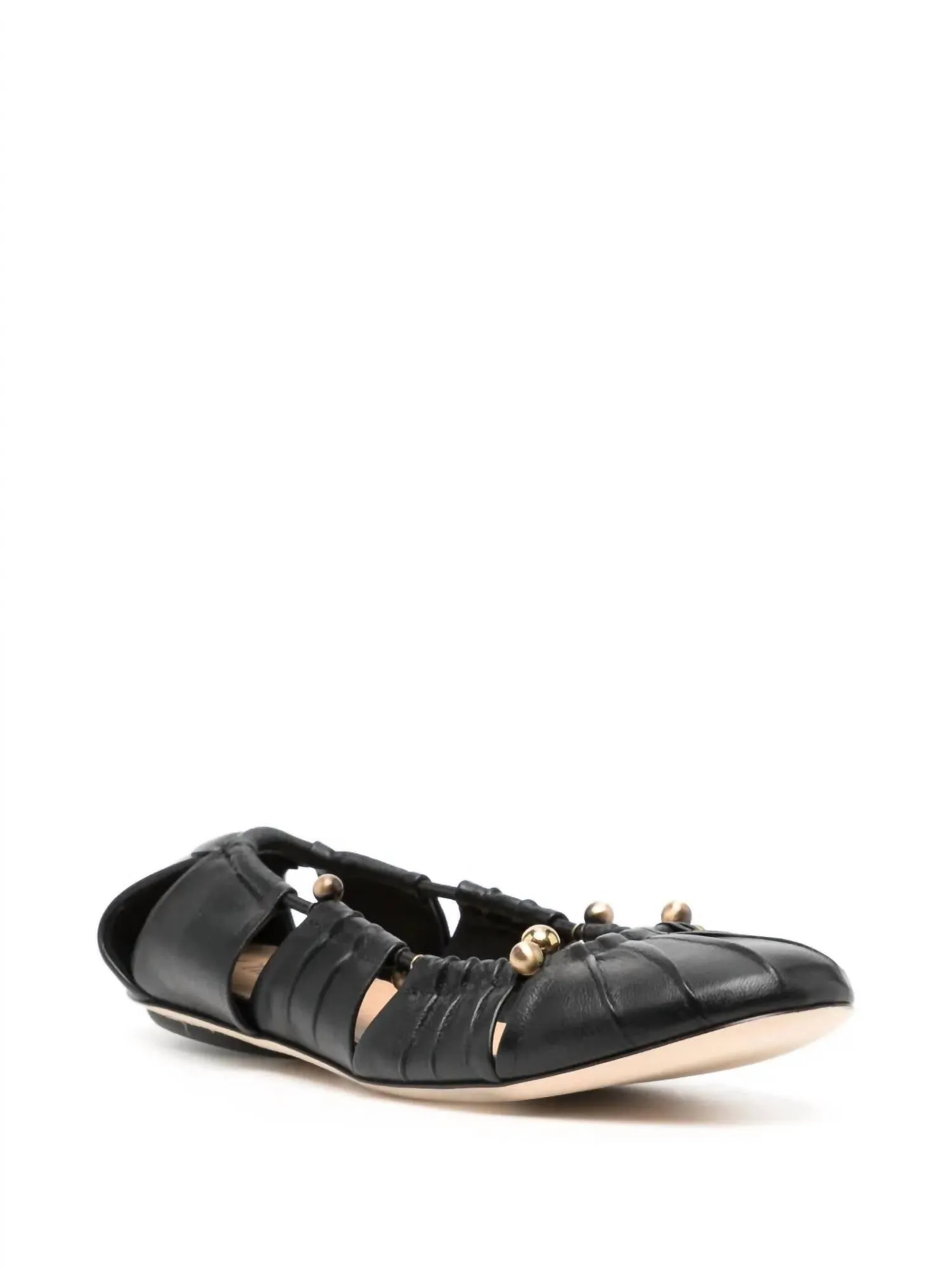 Luna Ballet Flat Shoes In Black