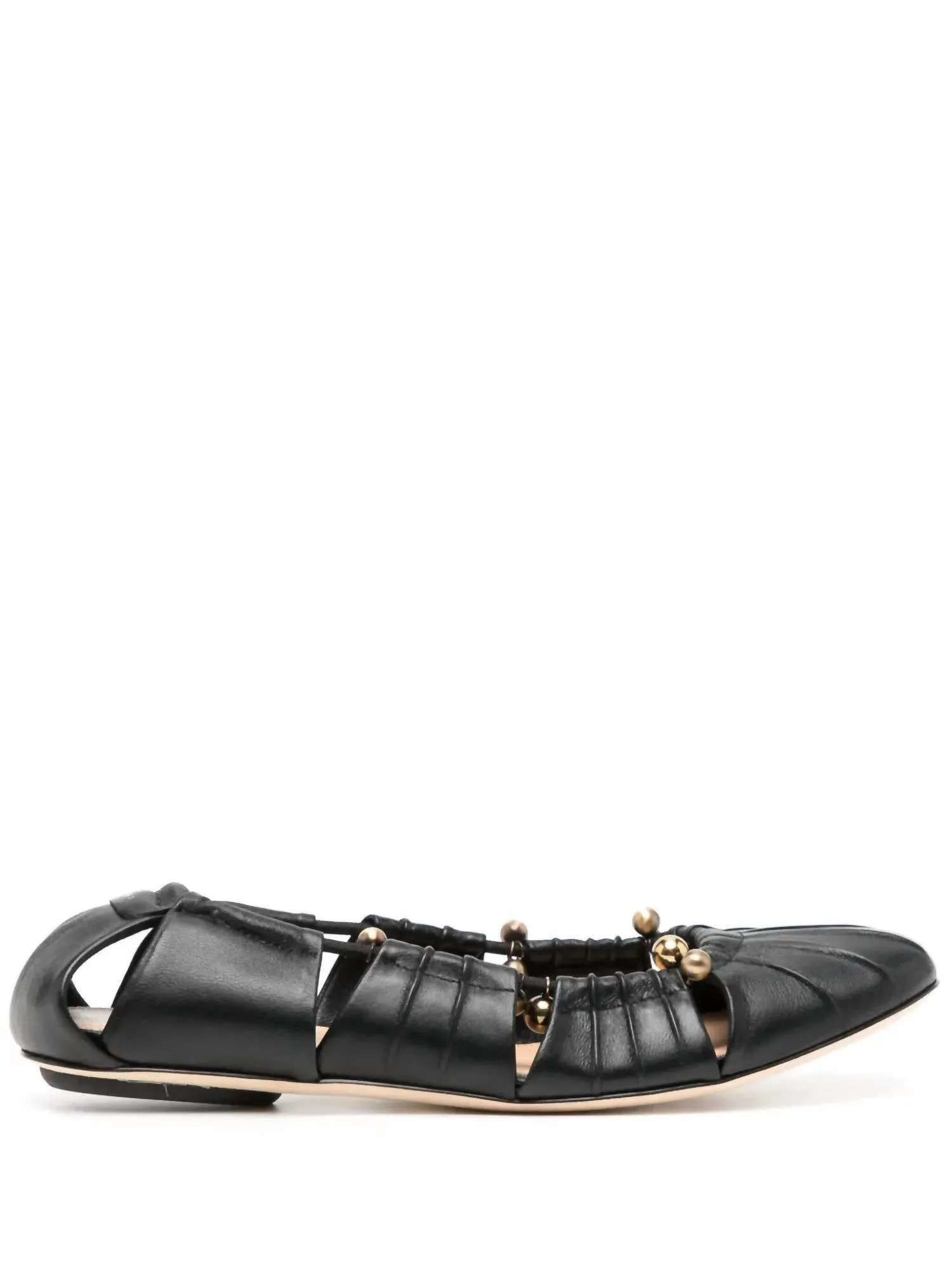 Luna Ballet Flat Shoes In Black
