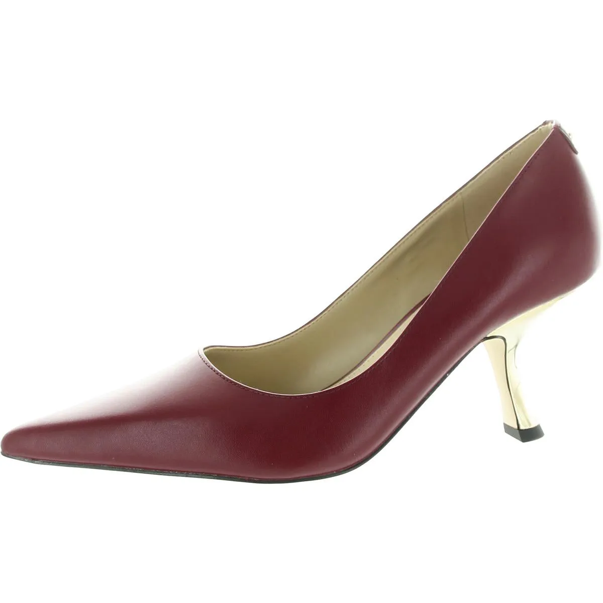 Luna Mid Womens Leather Slip-On Pumps