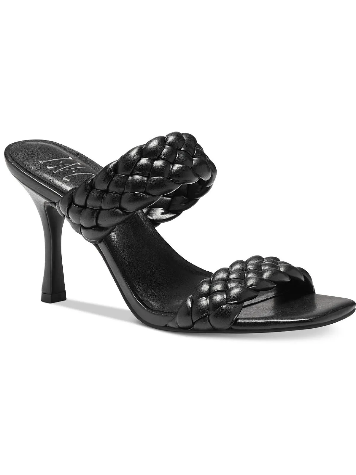 Lyra Womens Slip-On Square Toe Heels