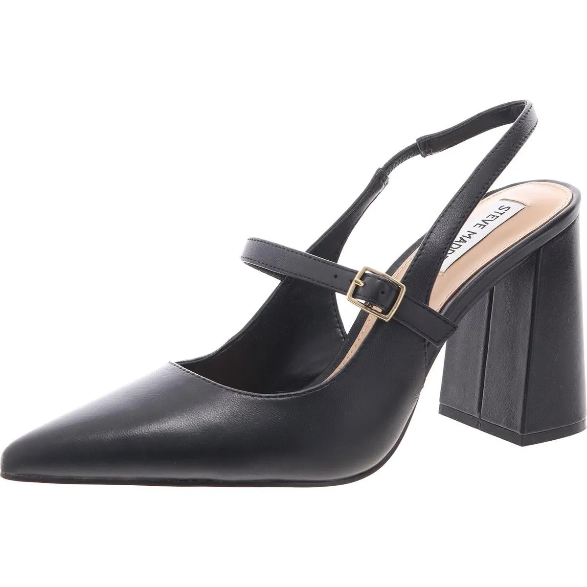 Maegan Womens Buckle Slingback Heels