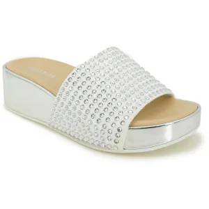 Maila Jewel Slide Womens Slip On Padded Insole Slide Sandals