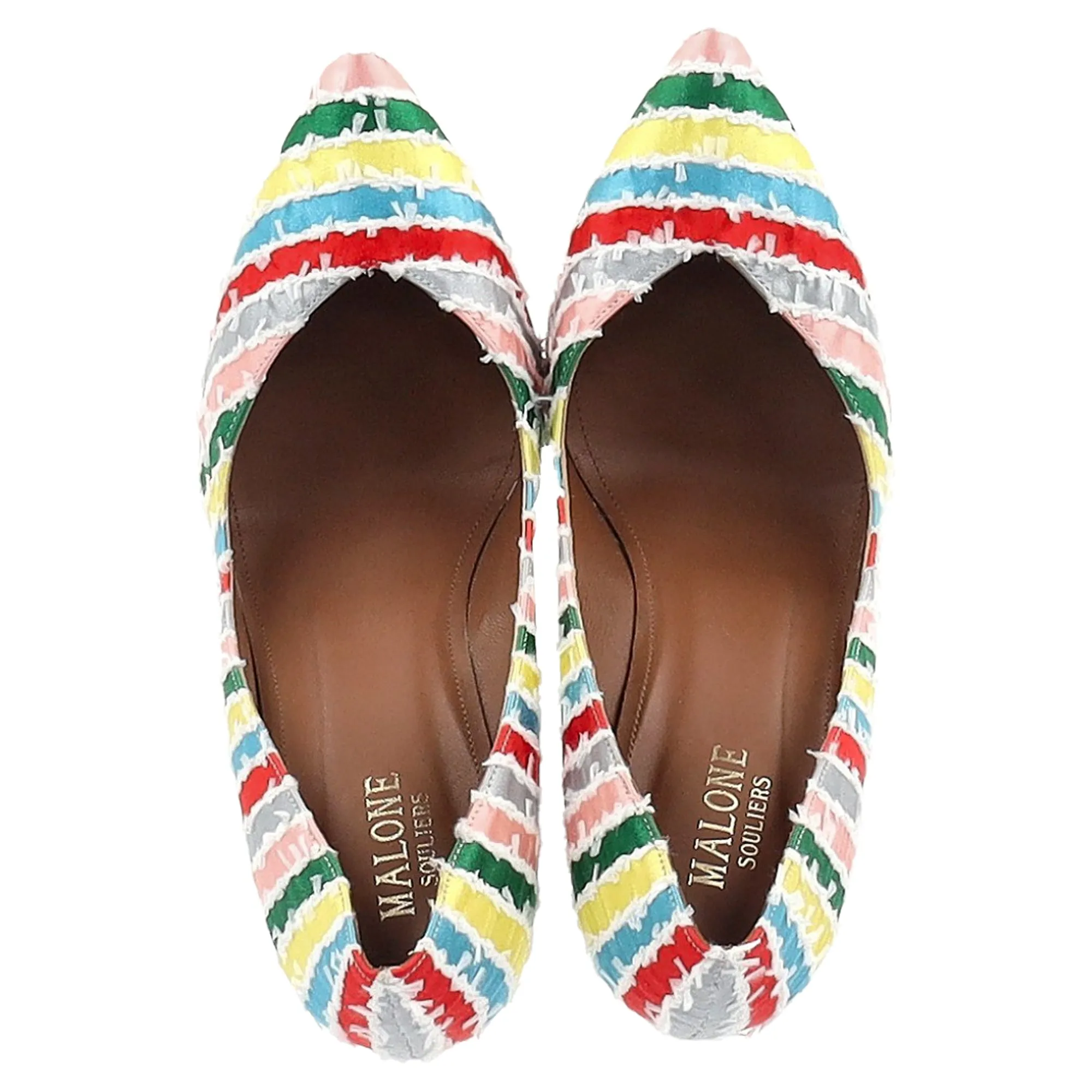 Malone Souliers Brenda Pumps in Multicolor Canvas