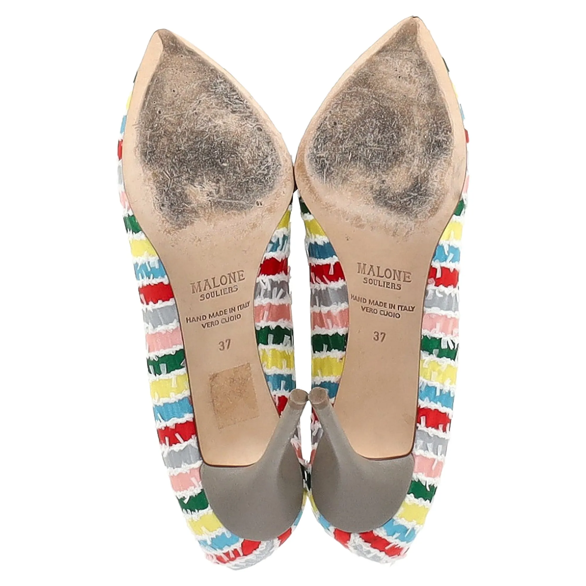 Malone Souliers Brenda Pumps in Multicolor Canvas