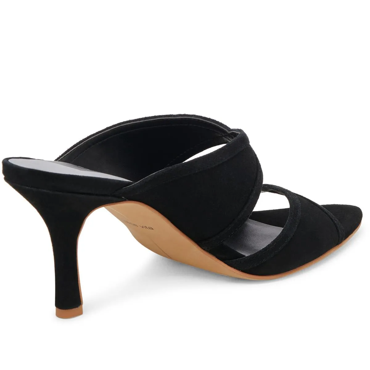 Mandel Womens Solid Suede Heels