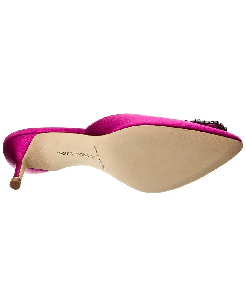 Manolo Blahnik Hangisimu 50 Satin Mule
