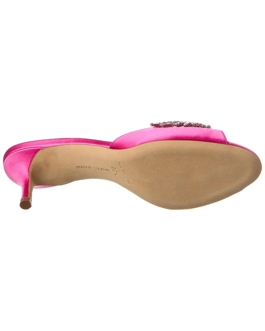 Manolo Blahnik Lumada 50 Satin Mule