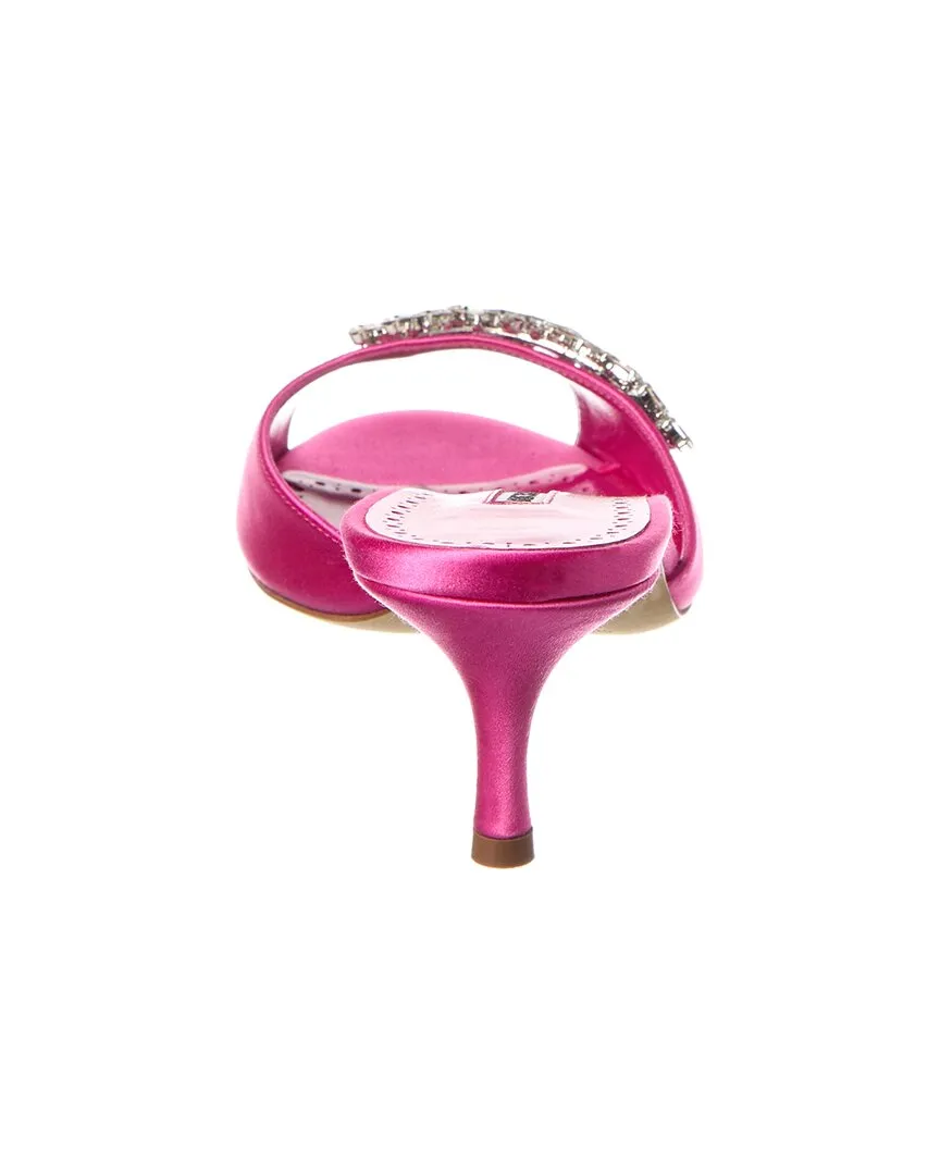 Manolo Blahnik Lumada 50 Satin Mule
