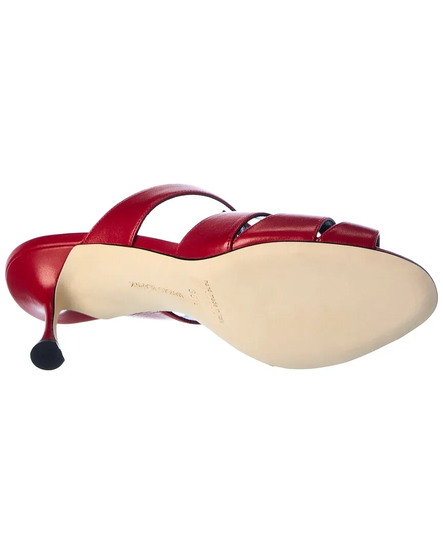Manolo Blahnik Nooramu 70 Leather Sandal