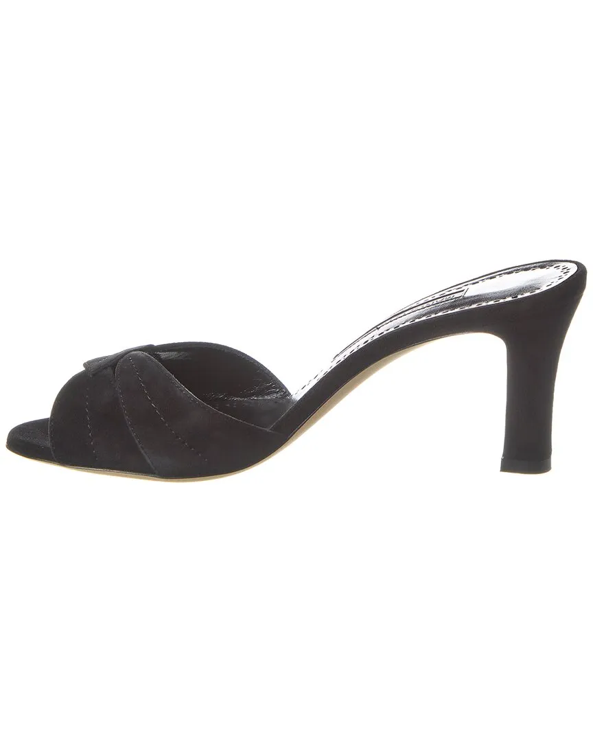 Manolo Blahnik Siemu 70 Suede Mule