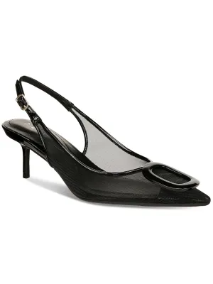Marsella Womens Embellished Pointed Toe Slingback Heels
