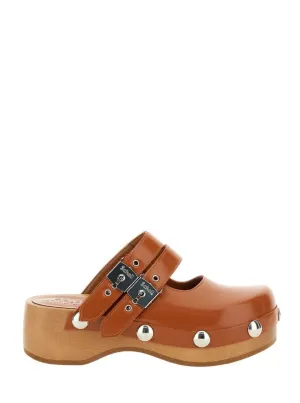 Mary Jane' Brown Mules