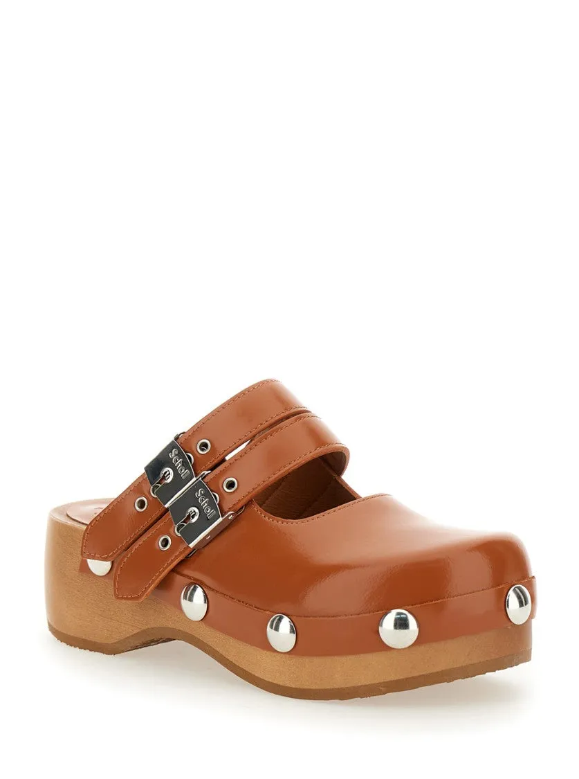 Mary Jane' Brown Mules