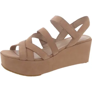Mazy Womens Nubuck Padded Insole Wedge Sandals