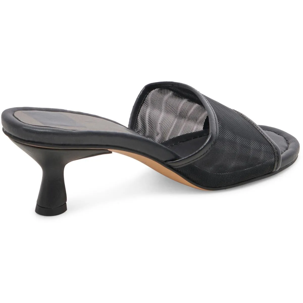 Meeza Womens Solid Mesh Heels