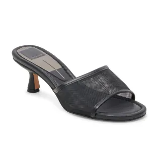 Meeza Womens Solid Mesh Heels