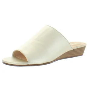 Mena Rose Womens Leather Slip On Slide Sandals