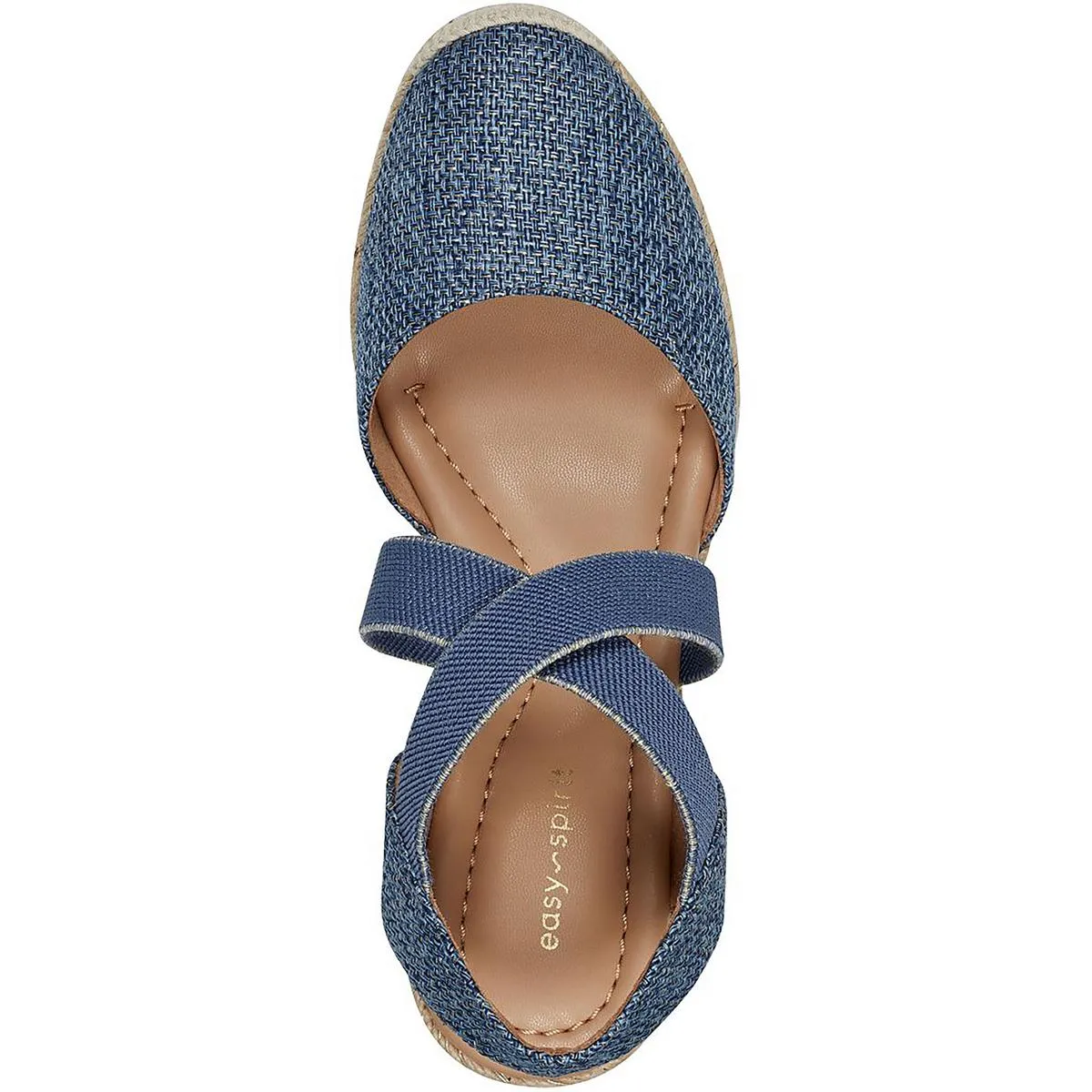MEZA 2 Womens Cushioned Footbed Laceless Wedge Sandals