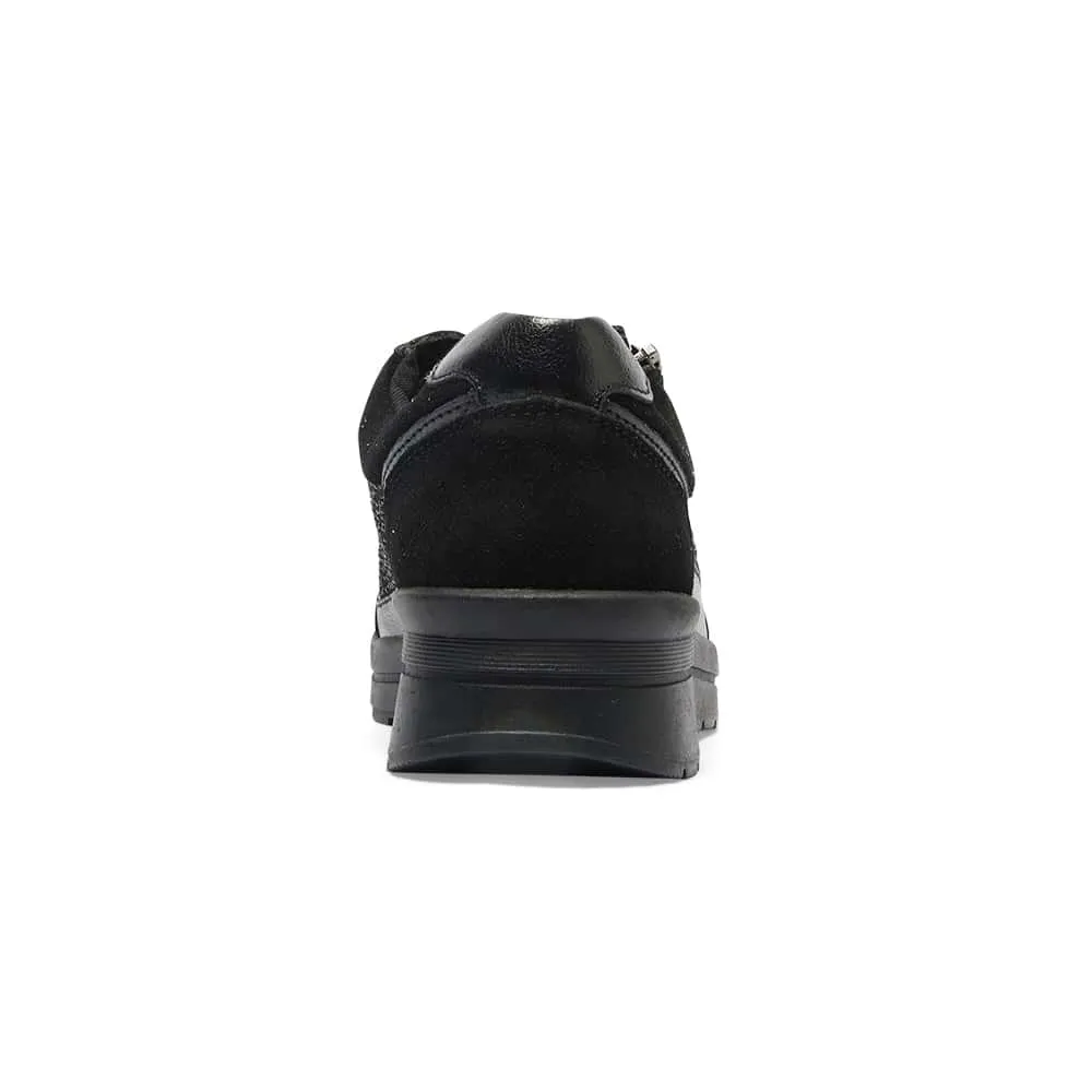 Miami Sneaker in Black Multi Leather