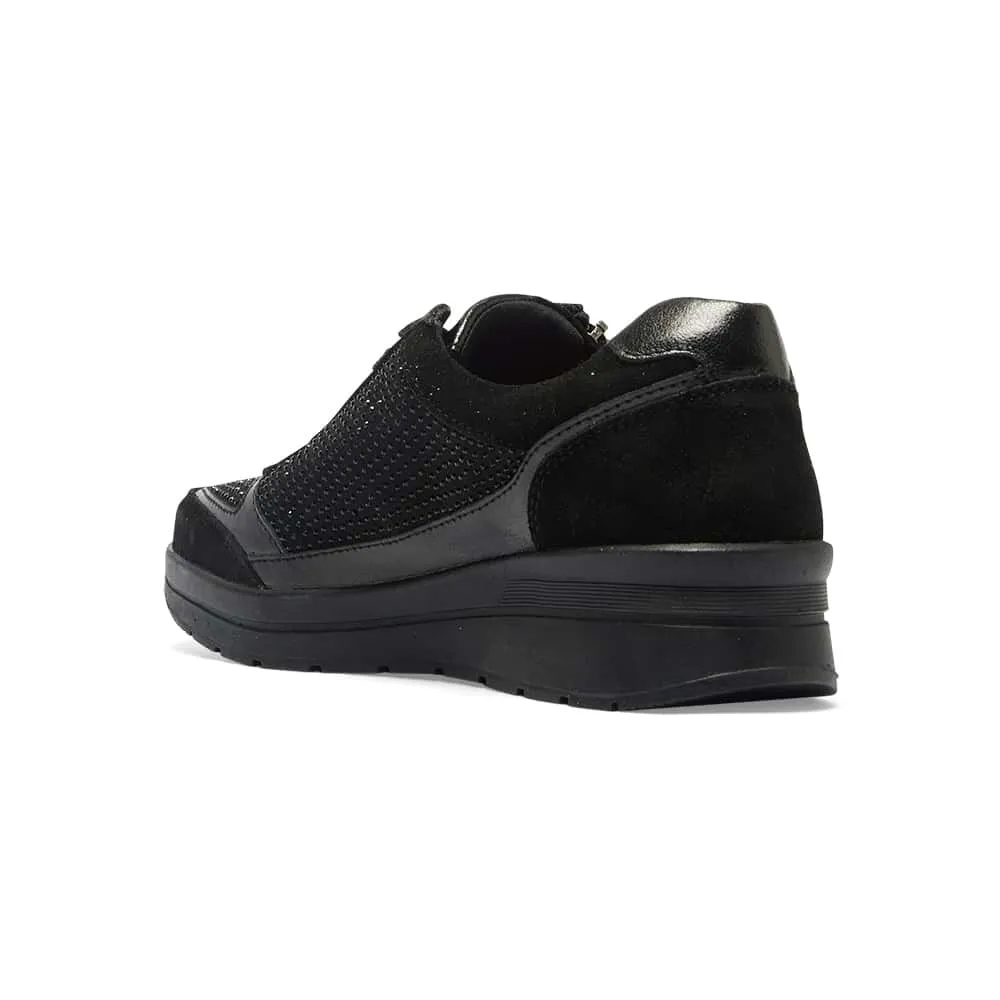 Miami Sneaker in Black Multi Leather