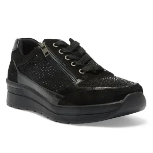 Miami Sneaker in Black Multi Leather