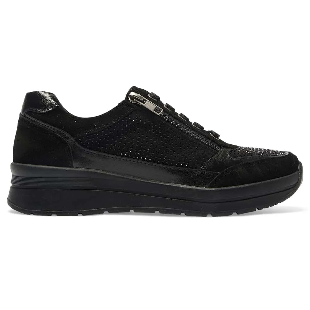 Miami Sneaker in Black Multi Leather