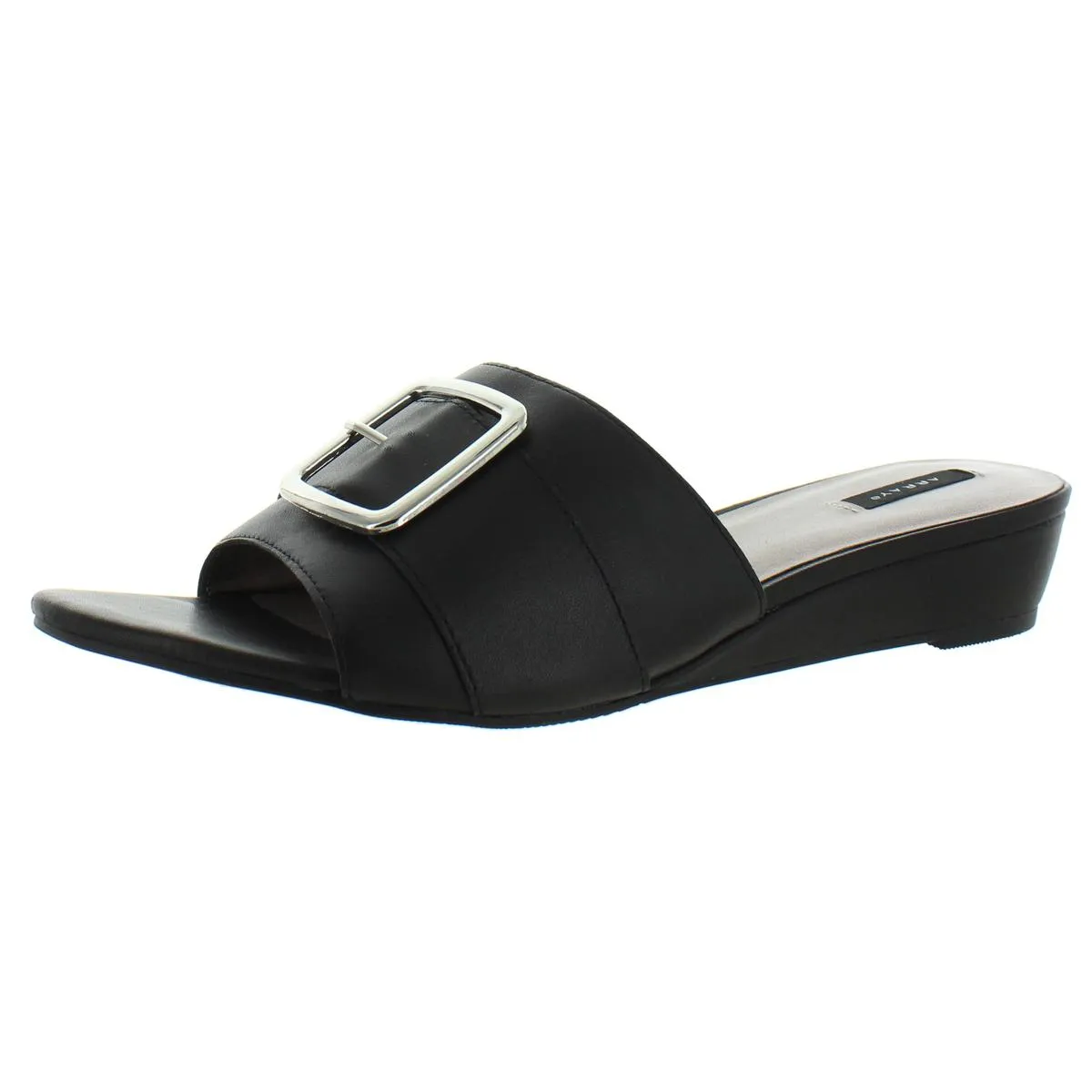 Milan Womens Leather Slip On Slide Sandals
