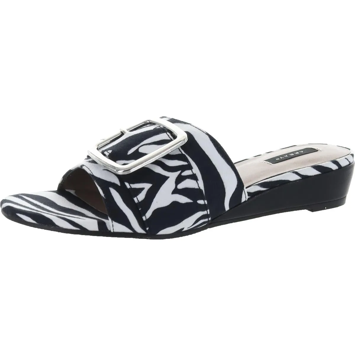 Milan Womens Leather Slip On Slide Sandals
