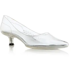 Millenni Womens Metallic Man Made Kitten Heels