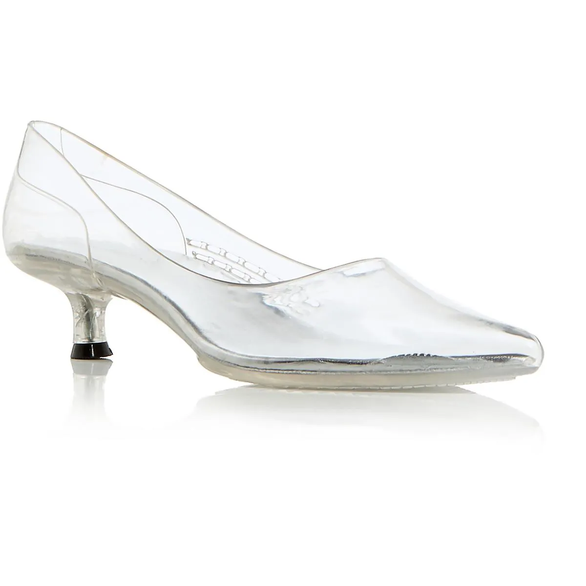Millenni Womens Metallic Man Made Kitten Heels