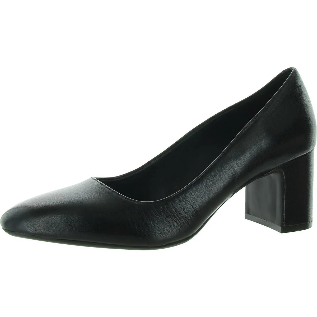 MINETTA Womens Faux Leather Pointed toe Block Heels