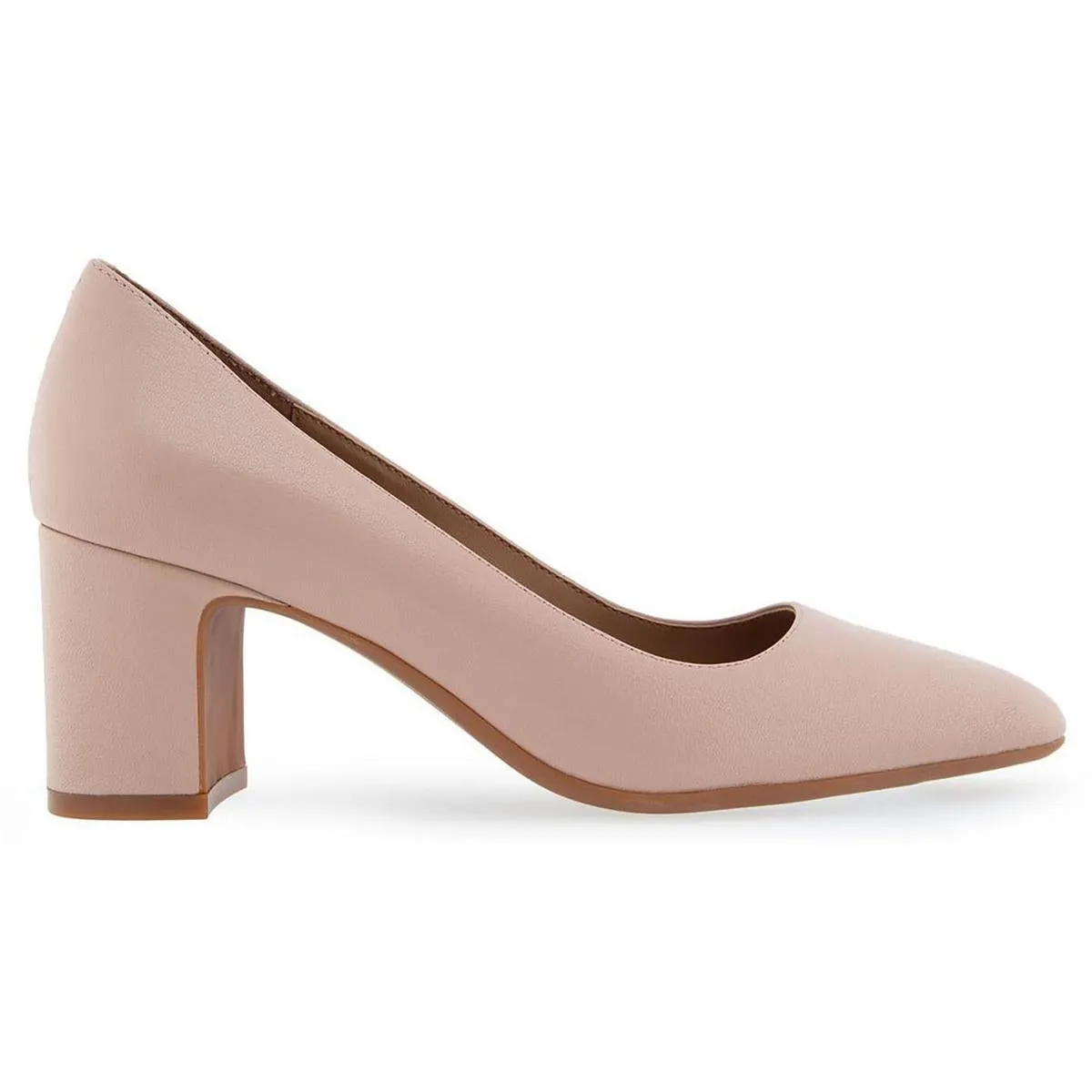 MINETTA Womens Faux Leather Pointed toe Block Heels