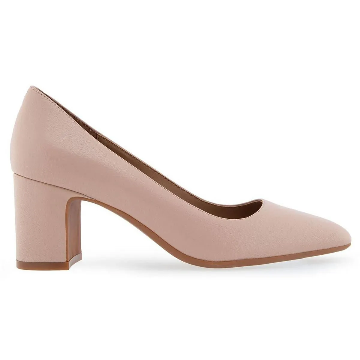 MINETTA Womens Faux Leather Pointed toe Block Heels