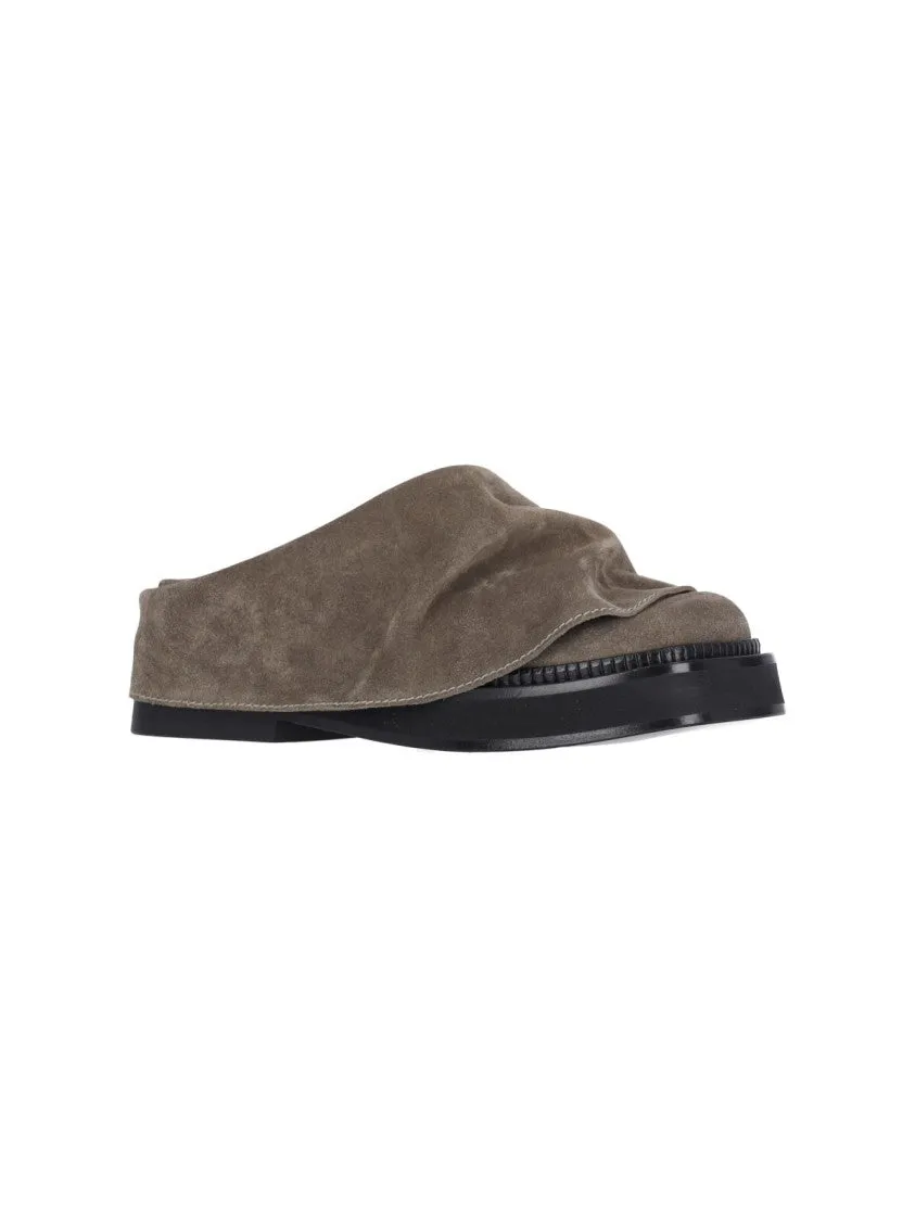 Mini Robin" Mules  Taupe Suede