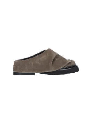Mini Robin" Mules  Taupe Suede