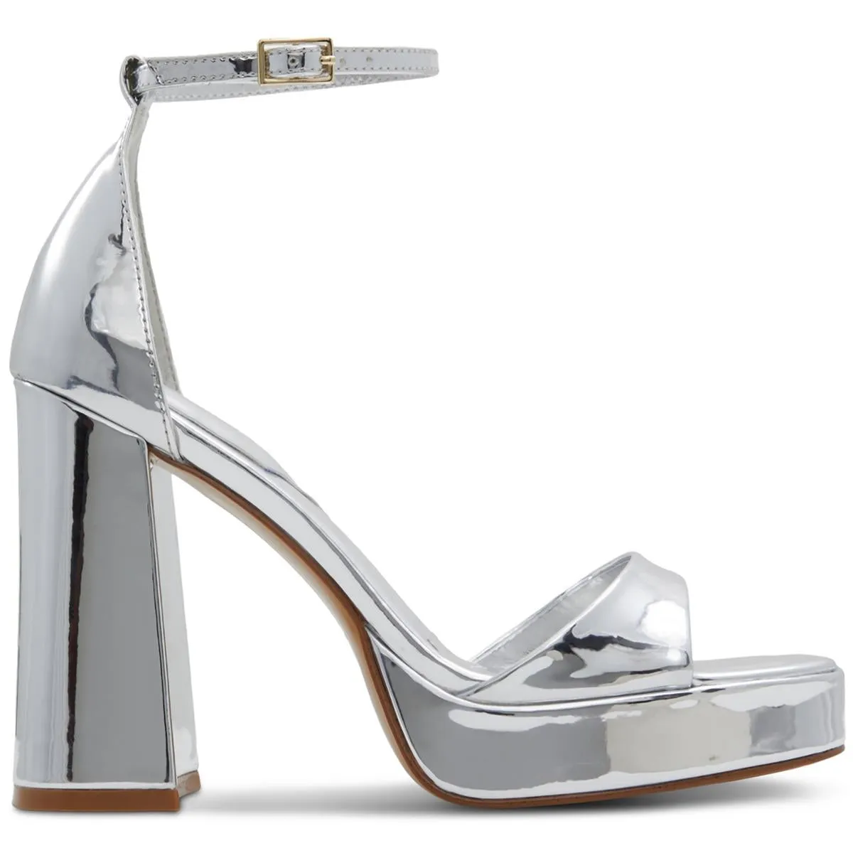 Montag Womens Strappy Man Made Block Heels