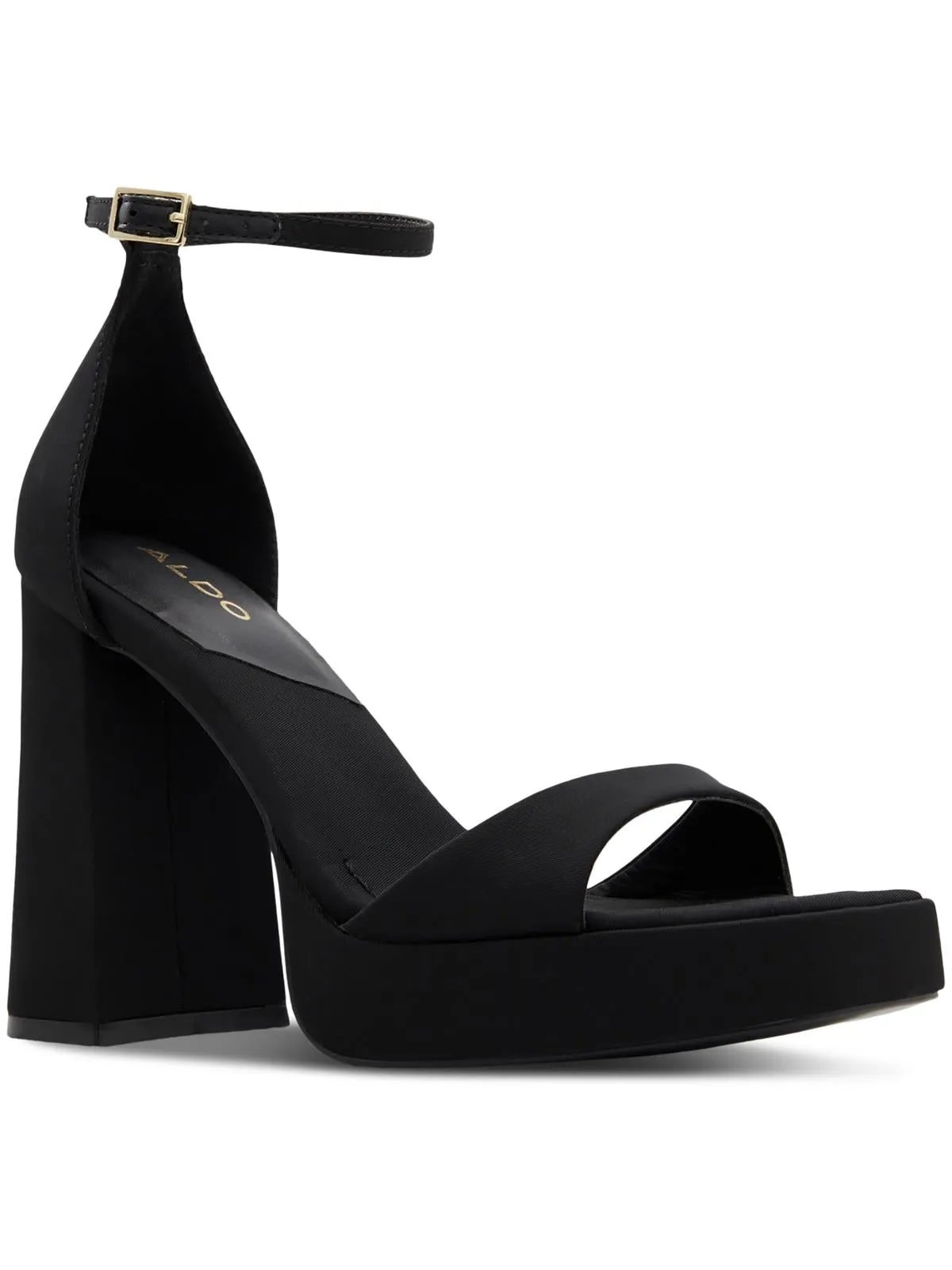 Montag Womens Strappy Man Made Block Heels